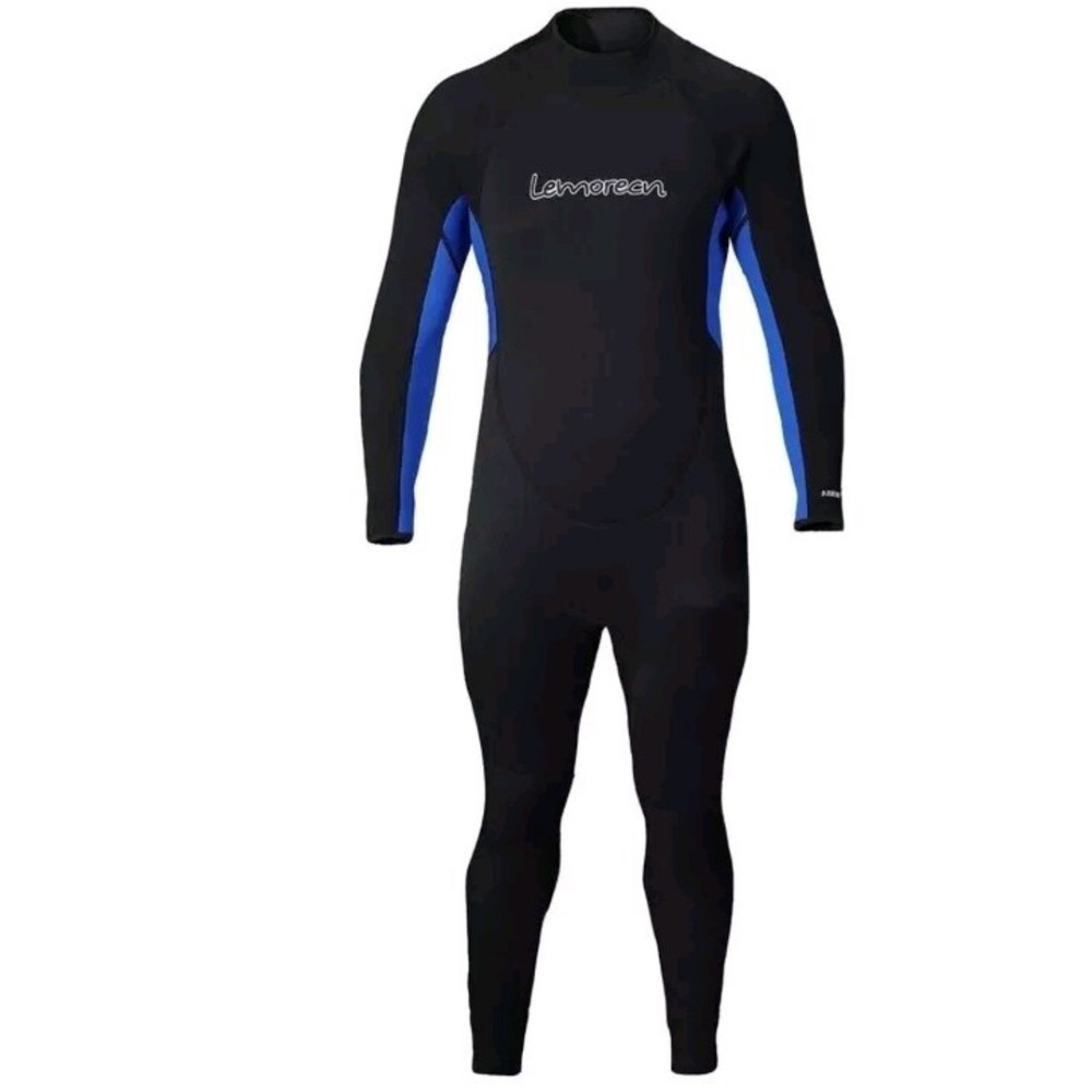 Lemorecn Kids WetSuit Size 6 Black & Blue New 3.2mm Swimming & Surfing